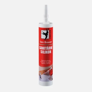 Silikon sanitární 280ml Den Braven černý