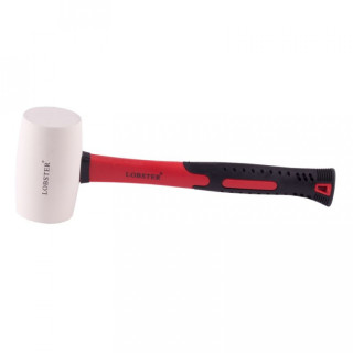 Palice gumová bílá 65mm s fiberglassovou násadou