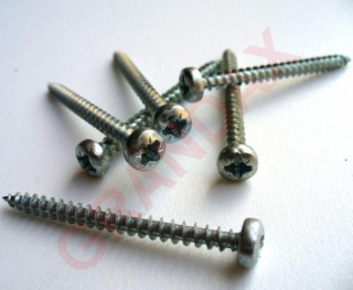 Vrut do dřeva, půlkulatá hlava UNI, PZ3 6,0x80mm ZB