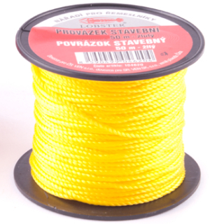 Provázek stavební žlutý 1mm/50m