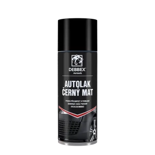 Autolak černý mat ve spreji 400ml DEBBEX