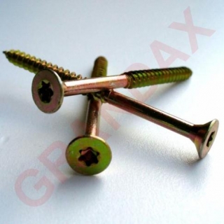 Vrut do dřeva UNI, ČZ, zápustná hlava, TORX30, 6,0x 40/24mm ZZ