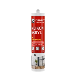 Silikon akrylový tmel bílý 280ml RL Den Braven