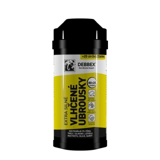 Vlhčené ubrousky extra silné 100 útržků 20x25cm Den Braven