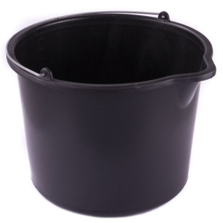 Vědro guma/plast, 12L s výlevkou