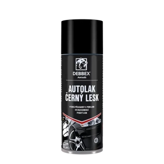 Autolak černý lesk ve spreji 400ml DEBBEX
