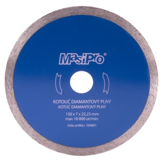 Kotouč diamantový plný, 150mm MASIPRO