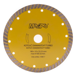 Kotouč diamantový TURBO, 180mm MASIPRO