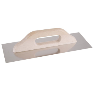 Hladítko rovné 360x130mm nerez, dřevěná ručka FESTA