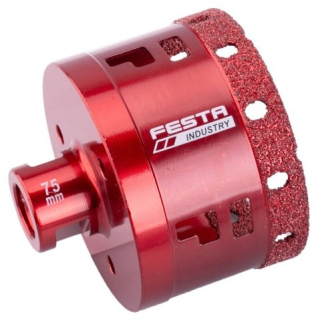 Korunka vykružovací diamantová, 75mm/M14 FESTA INDUSTRY