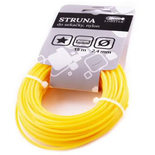 Struna do sekačky hvězdička 2,4mm/15m