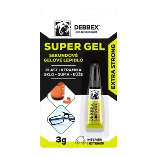 Lepidlo vteřinové 3g gelové SUPER GEL DEBBEX