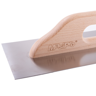 Hladítko rovné 480x130mm nerez, dřevěná ručka, MasiPro