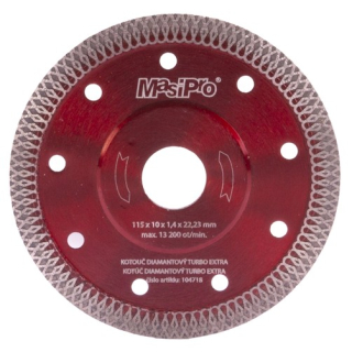 Kotouč diamantový TURBO extra tenký 115x1,4mm