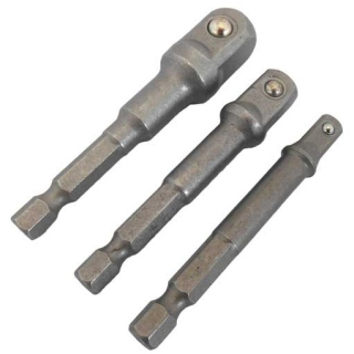 Adaptéry pro hlavice sada 3ks - 1/4", 3,8", 1/2"