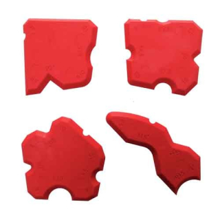 Stěrky na tmely a silikony sada 4ks