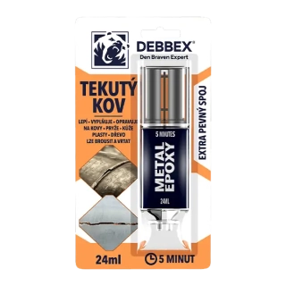 Lepidlo dvousložkové 24ml tekutý KOV