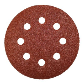 Výsek brusný (suchý zip) děrovaný, průměr 115mm/P100