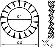 Vějířová podložka